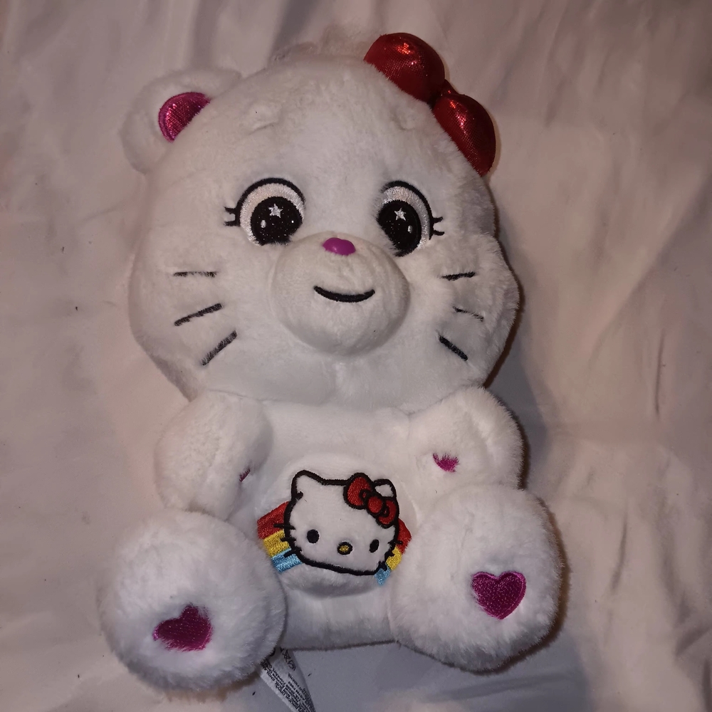 Hello Kitty Plush Toy with Red Bow